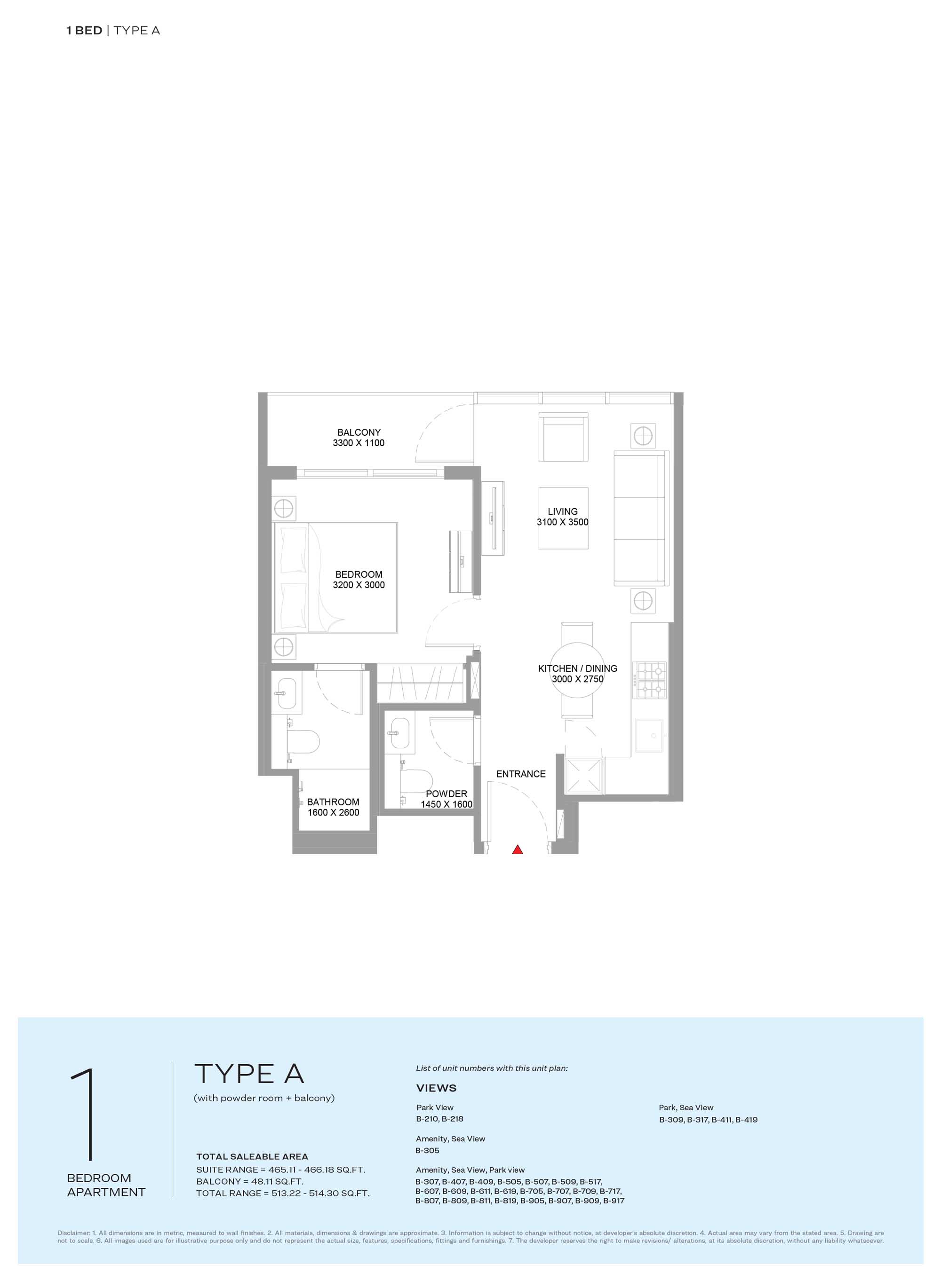 1 Bedroom