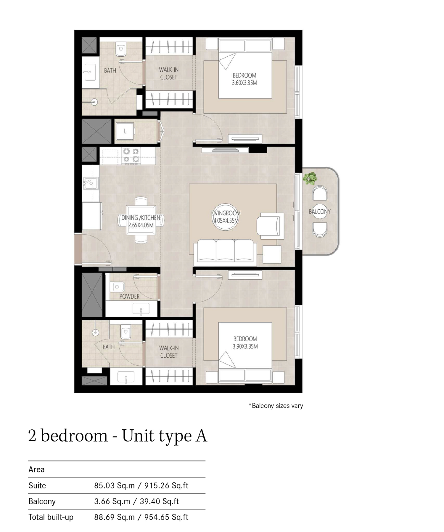 2 Bedroom